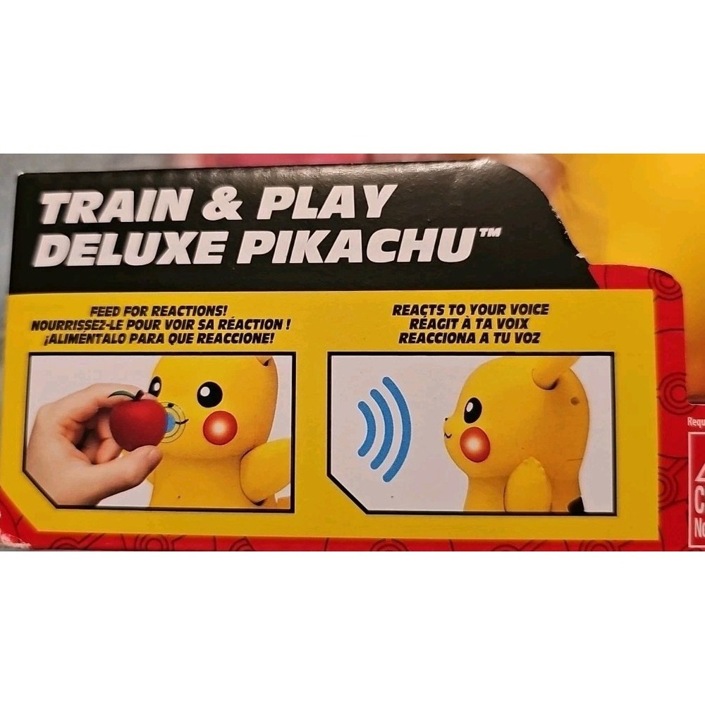 Pokémon Train and Play Deluxe Pikachu - 4.5-Inch Pikachu Figure with Lights - Picture 4 of 5